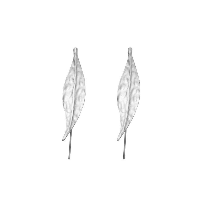 Fashion Temperamental Minority Irregular Leaf-shaped Earring Asian Gold Earrings