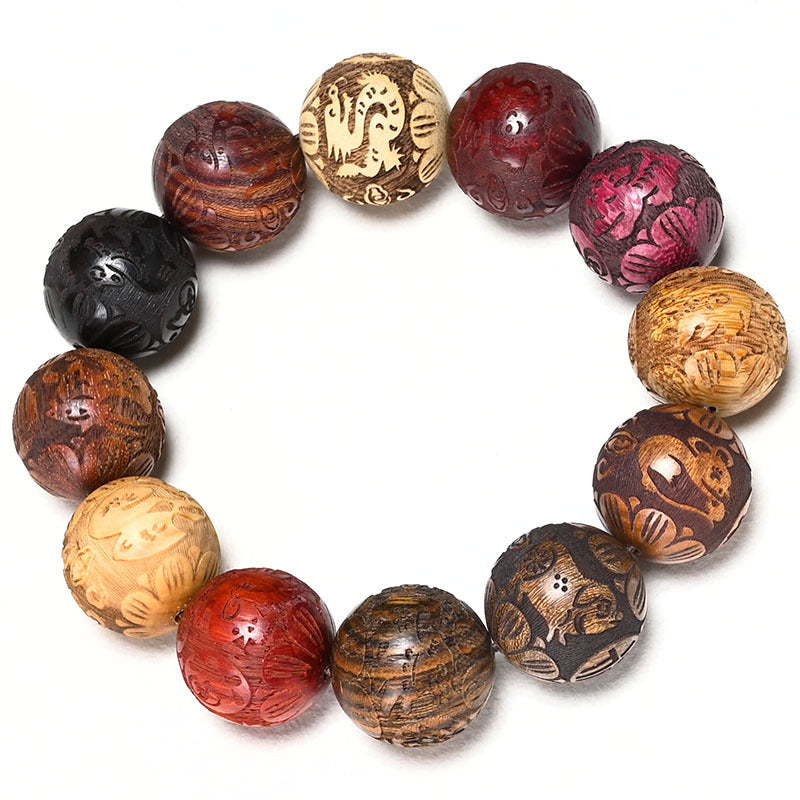 National Style Wooden Beaded Bracelet Bracelets 108 PCs